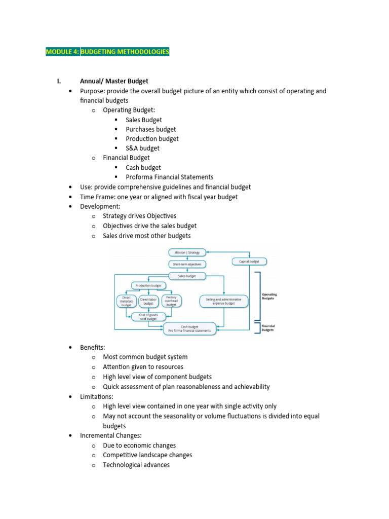 Budgeting Methodologies Explained | PDF | Budget | Expense