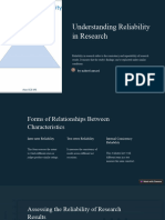 Understanding Reliability in Research (1)