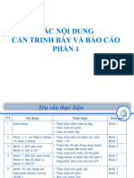 1. Phần 1 - Các nội dung cần trình bày báo cáo