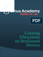 Hands-On Lab Creating Filesystems On Partitioned Devices