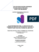 Plan de Negocios Para La Creacion de Una Empresa de Venta de Autos Nuevos y Usados Al Credito Para Taxi_2018 I_conta