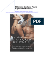 Download Untamed Billionaire Lost And Found Book 2 Elizabeth Lennox all chapter