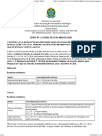 Edital nº 117-2024 - 1ª retificação do resultado preliminar