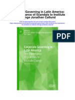 Corporate Governing in Latin America The Importance of Scandals To Institute Change Jonathan Callund Full Chapter