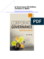 Corporate Governance 6Th Edition Christine A Mallin Full Chapter