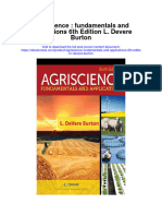 Agriscience Fundamentals and Applications 6Th Edition L Devere Burton Full Chapter