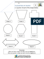 Halves and Quarters of Shapes