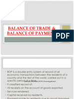 Balance of Trade & Balance of Payment