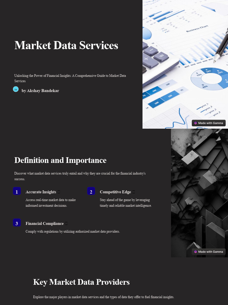 Understanding Market Data Services | PDF | Analytics | Market (Economics)