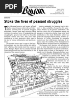 Stoke The Fires of Peasant Struggles: Editorial