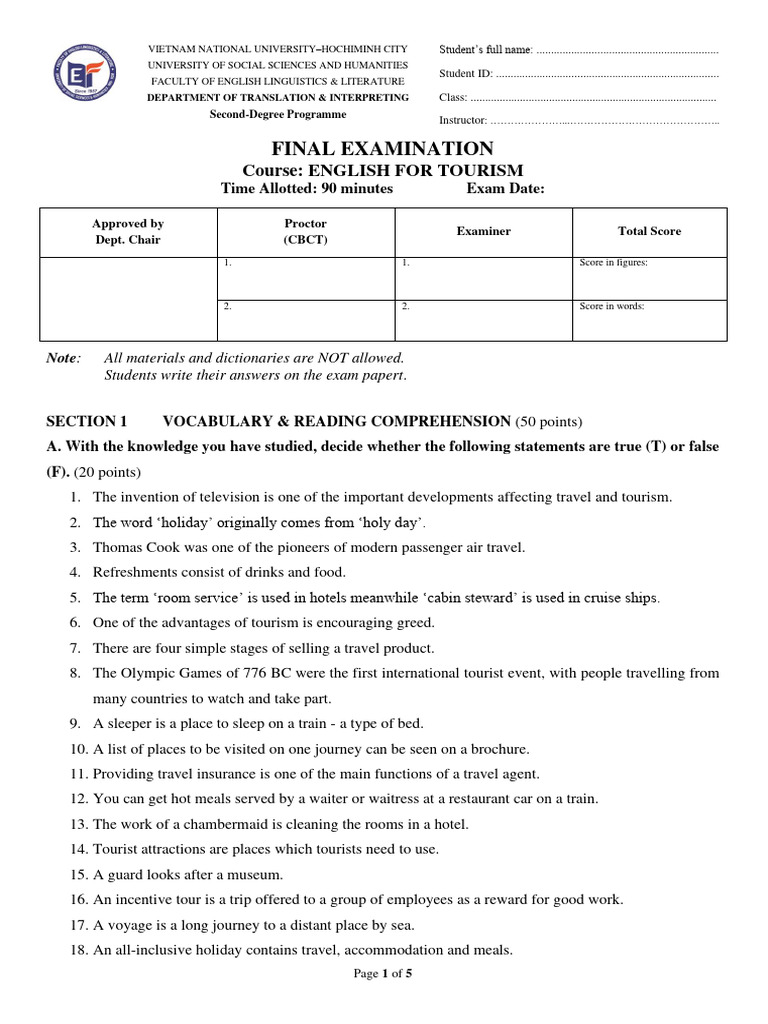 Sample tourism test pdf pdf tourism weightlessness