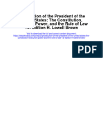 Download Prosecution Of The President Of The United States The Constitution Executive Power And The Rule Of Law 1St Edition H Lowell Brown all chapter