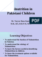 Malnutrition in Pakistani Children: Causes and Treatment