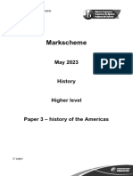 History Paper 3 History of The Americas HL Markscheme