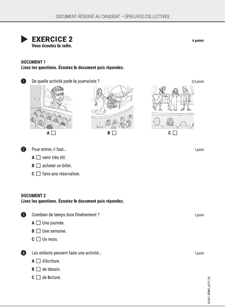 Delf Niveau A2 | PDF