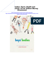 Boys Bodies Sport Health and Physical Activity 1St Ed Edition Murray Drummond Full Chapter