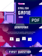 10TH GRADE 2023 English Game Presentation