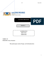 First Push Grade 12 March 2024