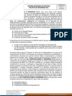 HG-PDE-P-004 Politica de Seguridad Vial V4