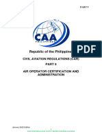PART 9 Air Operator Certification and Administration