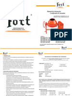 Betoneiras FORT 200-220-250-260 - Manual de Instruções