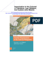 Download Counter Hispanization In The Colonial Philippines Literature Law Religion And Native Custom John Blanco full chapter