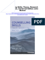 Counselling Skills Theory Research and Practice 3Rd Ed 3Rd Edition John Mcleod Full Chapter