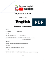 III SEM English Lessons PDF