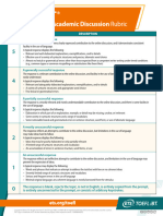 Toefl Ibt Writing Rubrics