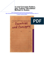 Countries and Concepts Politics Geography Culture 12Th Edition Michael G Roskin Full Chapter