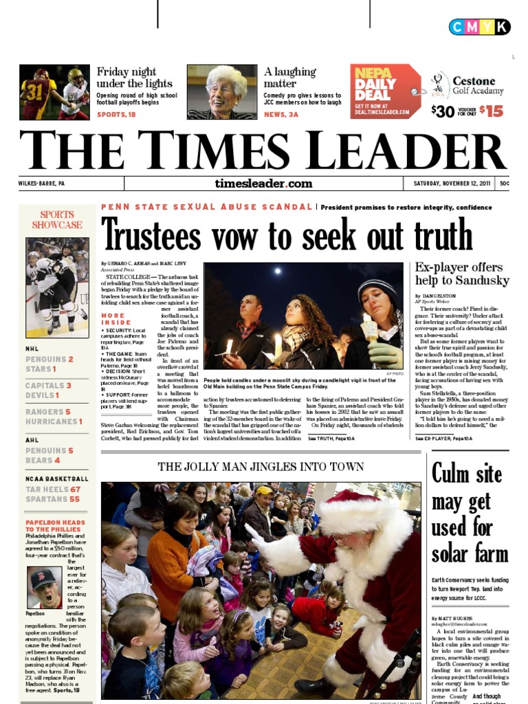 Trustees Vow To Seek Out Truth He Imes Eader PDF Pittston Wilkes Barre image