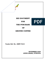 Tender document for ground coffee 