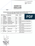 PH.D Exempted Category in Law