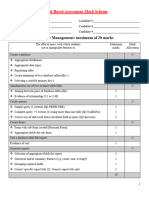 School-Based Assessment Mark Scheme 2020