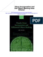Pseudo Noun Incorporation and Differential Object Marking Imke Driemel 2 All Chapter