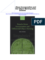 Download Pseudo Noun Incorporation And Differential Object Marking Imke Driemel all chapter