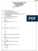 Unit 1-Number Systems (Practise Sheet-1)