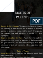Rights of Parents - Reporting - CUDAL