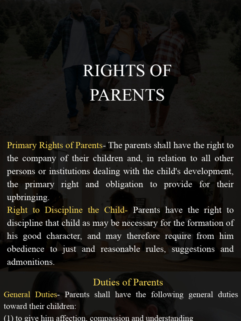 Parent Rights and Responsibilities Guide | PDF | Disciplines | Justice