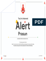 Google - Interland - Prasun - Certificate - of - Alertness