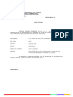 Certificado N°6 Luis Estay Valenzuela y Cia Ltda