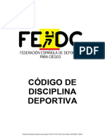 Codigo de Disciplina Deportiva FEDC
