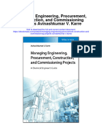 Managing Engineering Procurement Construction and Commissioning Projects Avinashkumar V Karre Full Chapter