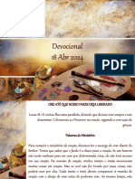 Devocional - 18 Abr 2024