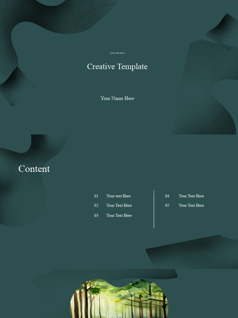 Green Powerpoint Template | PDF | Amazon Rainforest | Forests
