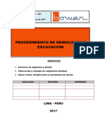 21. BOW - PRO - 021 PROCEDIMIENTO DE DEMOLICION Y EXCAVACION