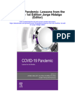 Download Covid 19 Pandemic Lessons From The Frontline 1St Edition Jorge Hidalgo Editor full chapter