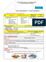 SESIÓN 21 COMUNICACION Leemos Un Texto Informativo