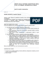 Metodi Di Analisi Matematica - DOCENTE CATANIA DAVIDE