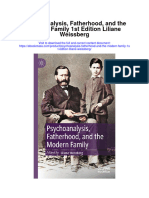 Psychoanalysis Fatherhood and The Modern Family 1St Edition Liliane Weissberg All Chapter